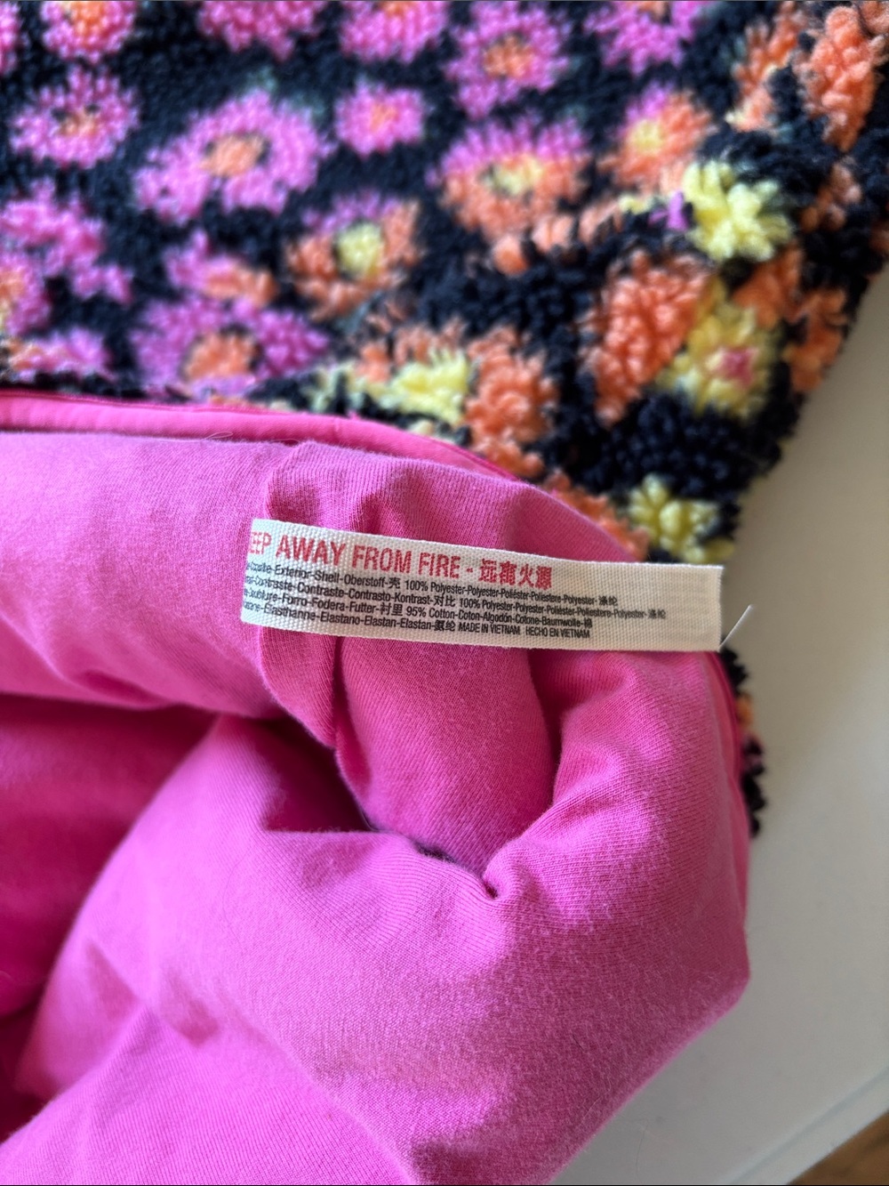 Free People Movement Hit the Slopes Floral Print Fleece Jacket Size Small - Picture 9 of 14